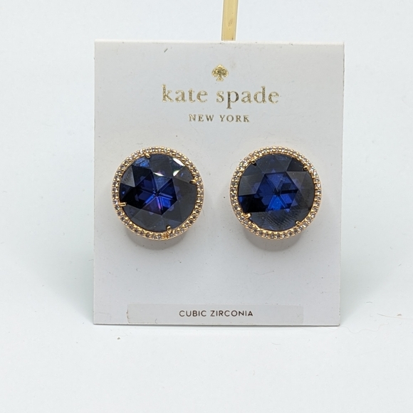 kate spade Jewelry - Kate Spade She Has Spark Montana Blue Earrings